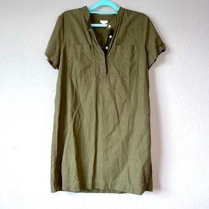 J.Crew khaki tunic. Size L